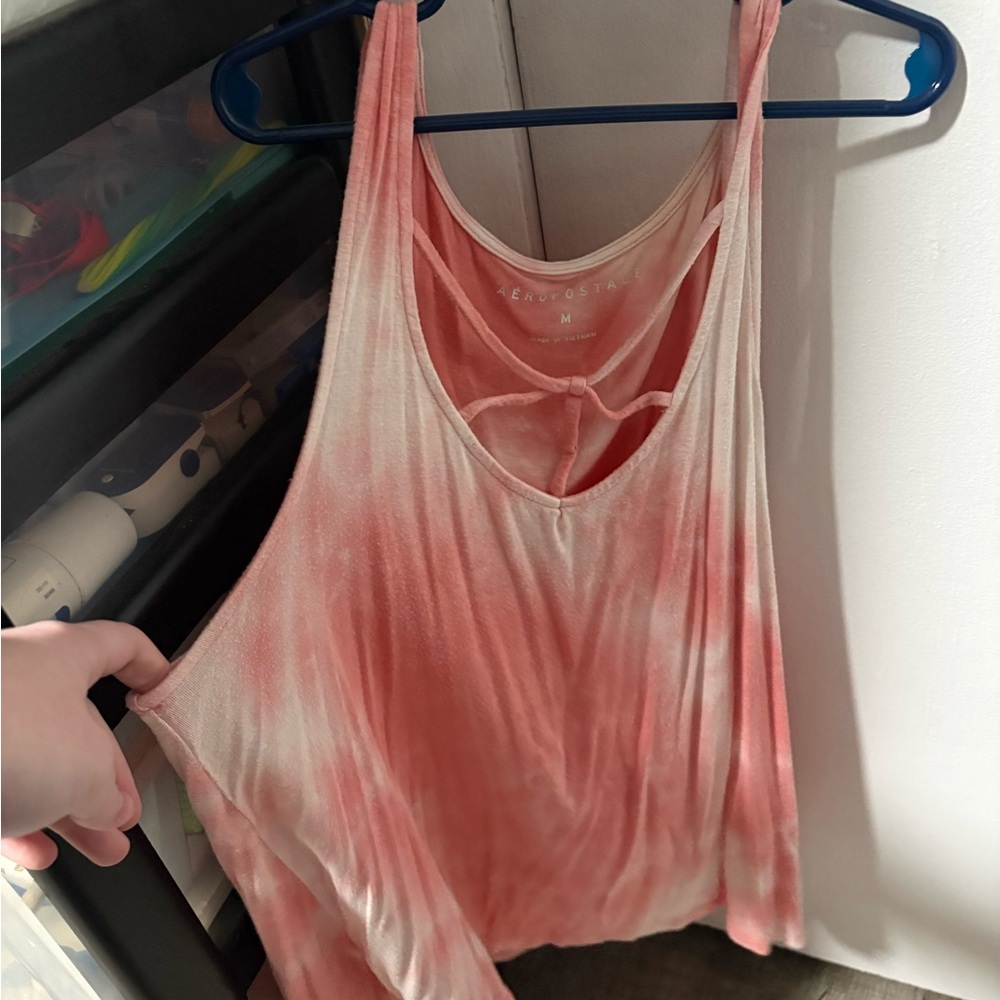 Pink Tie-Dye Aeropostale Tank Top